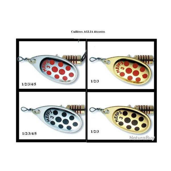 CUILLERE AGLIA DECOREES or - points rouges 4