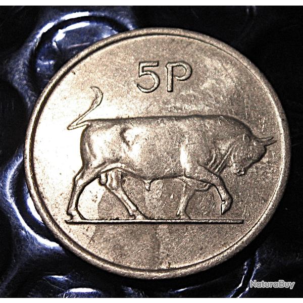 Eire piece de 10 pence 1974 (taureau) ttb