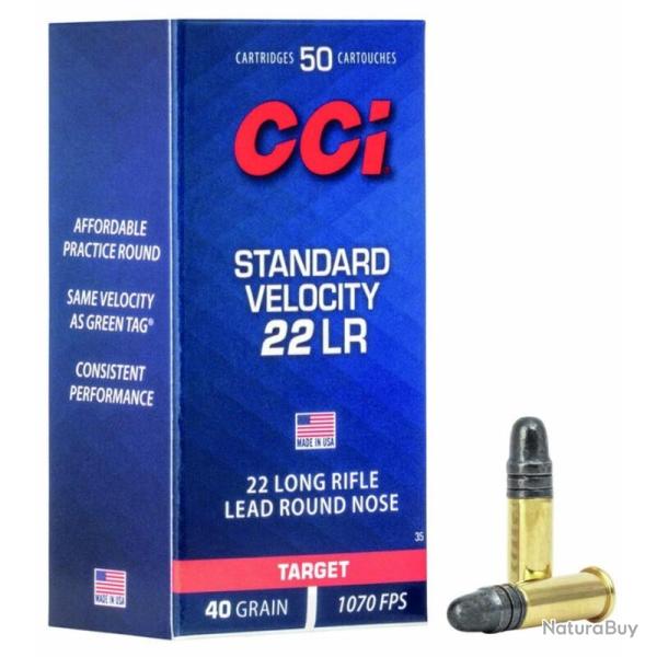 MUNITION CCI 22LR STANDARD 40GR PLOMB