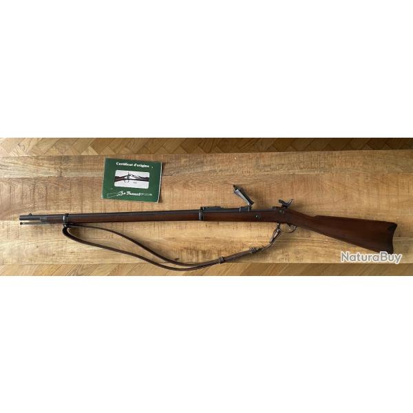 SPRINGFIELD TRAPDOOR RIFLE 1884 cal 45/70 avec jeu d'outils et certificat d'origine Le Hussard.