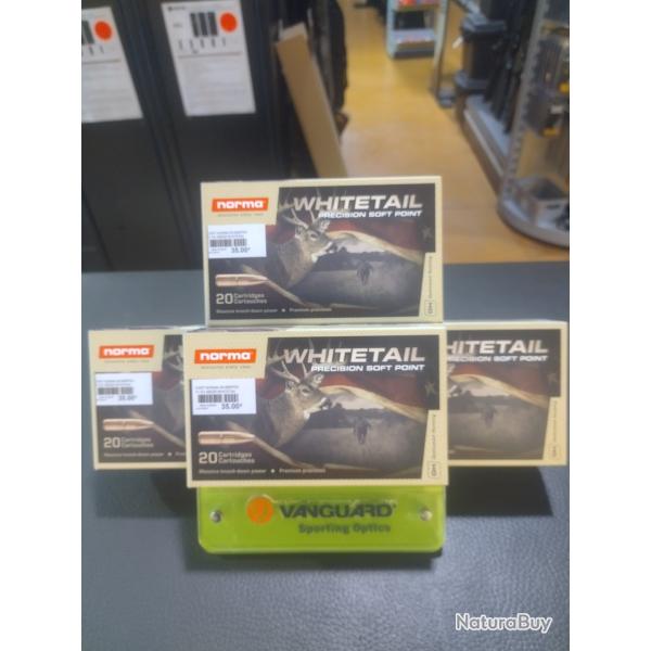 Lot de quatre bo�tes de balles norma whitetail calibre 30-06 11.7g 180gr