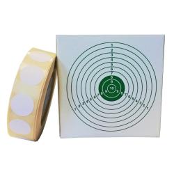 Gommettes blanches pour diam15mm boite de 1000