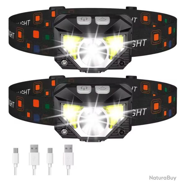 Pack 2 Lampes Frontale LED �tanche