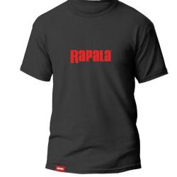 T-Shirt Rapala Black Red Logo S