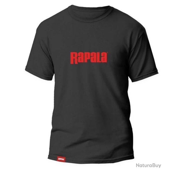 T-Shirt Rapala Black Red Logo S