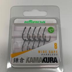Hame&ccedil;ons kamakura taille 8 wide gape barbless Korda