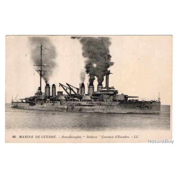 CPA - MARINE DE GUERRE-Dreadnoughts"Diderot"Cuirasse d'Escadre N�222