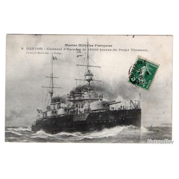 CPA - Marine Militaire Fran�aise - "Danton"Cuirasse d'Escadre de 18000tonnes du Projet Thomson N�218