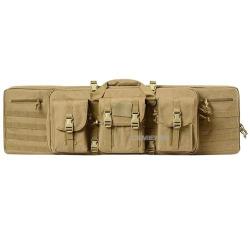 Sac de Transport Tactique  Double Fusil 2 Armes Syst&egrave;me MOLLE Rembourr&eacute; Verrouillable Chasse Tir K