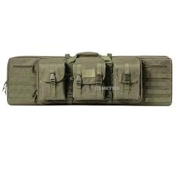 Sac de Transport Tactique Double Fusil 2 Armes Syst&egrave;me MOLLE Rembourr&eacute; Verrouillable Chasse Tir V