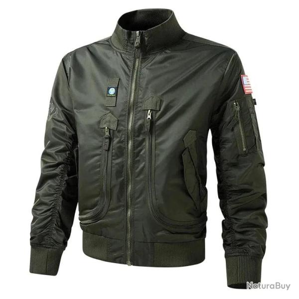 Veste de bombardier MA1 726 coupe vent Vert fonc�