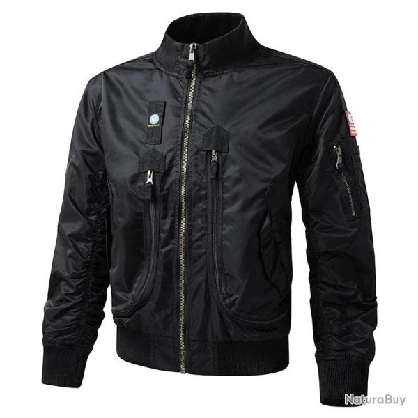 Veste de bombardier MA1 726 coupe vent Noir