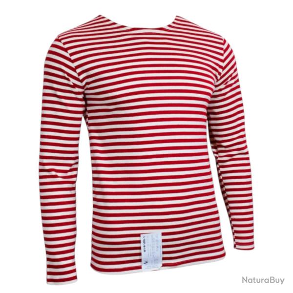 Marini�re Telnyashka russe rouge coton �pais. h�ritage militaire et confort unisexe