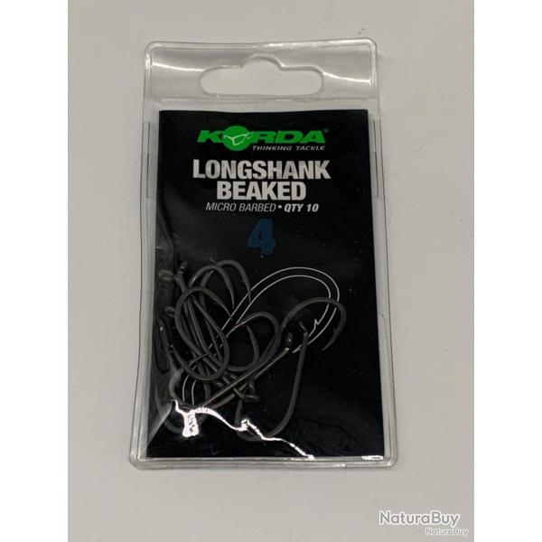 Hame�ons Longshank beaked micro barbed taille 4 Korda