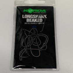 Hameçons Longshank beaked micro barbed taille 6 Korda