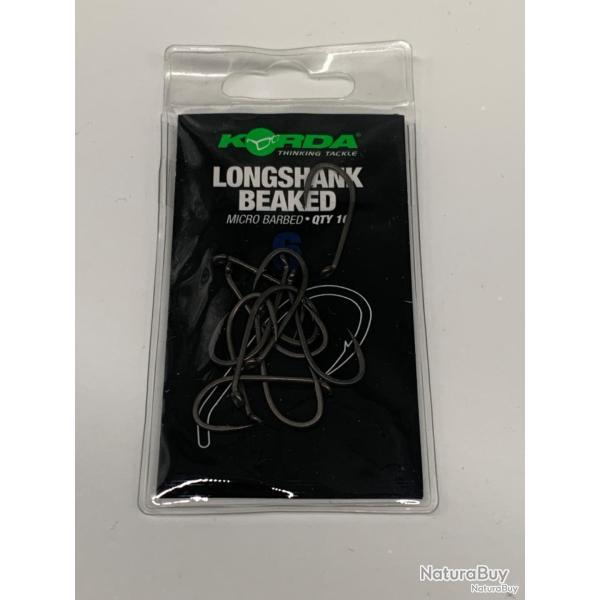 Hame�ons Longshank beaked micro barbed taille 6 Korda