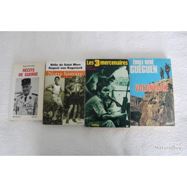 Lot 4 livres r�cits de guerre