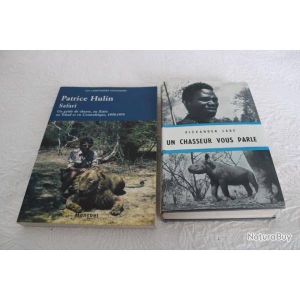 Lot 2 livres safari et chasses en Afrique