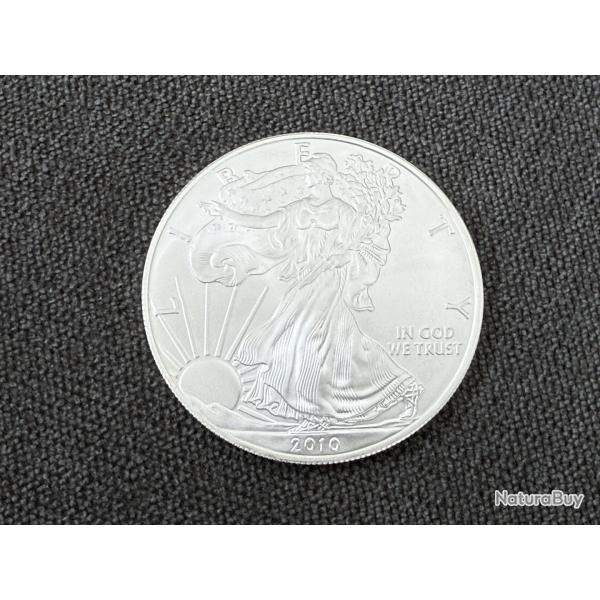 Pi�ce �tats-Unis 1 Dollar argent "American Silver Eagle" 2010