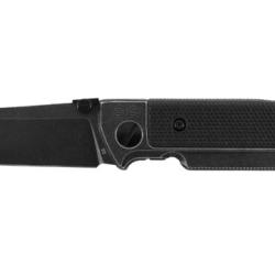 COUTEAU PLIANT "WALTHER" Q5 STEEL FRAME FOLDER BLACKWASH PLAIN