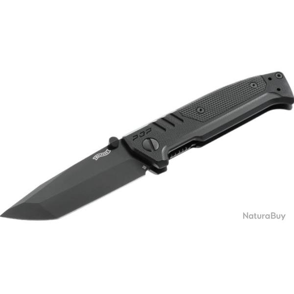 COUTEAU PLIANT "WALTHER" PDP TANTO FOLDER BLACK