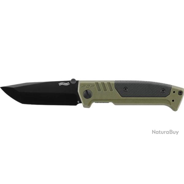 COUTEAU PLIANT "WALTHER" PDP TANTO FOLDER OD GREEN