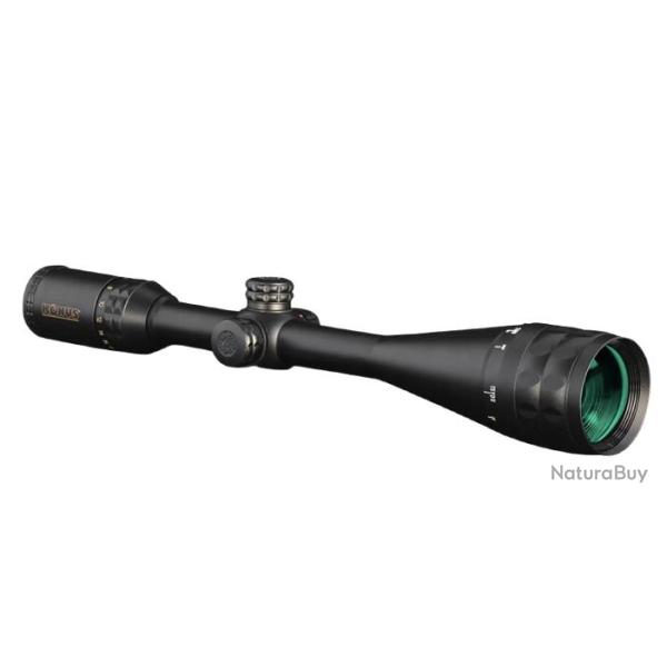 LUNETTE KONUS KONUSPRO PLUS 6-24X50 A.O. RET FINE CROSSHAIR LUMINEUX ROUGE-BLEU