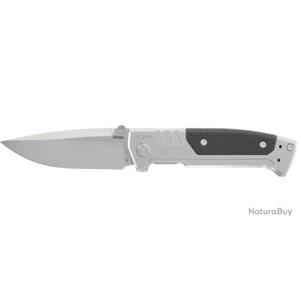COUTEAU PLIANT "WALTHER" PDP STEEL FRAME SPEARPOINT BEAD BLAST
