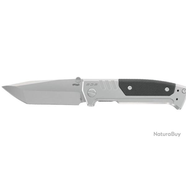 COUTEAU PLIANT "WALTHER" PDP STEEL FRAME TANTO BEAD BLAST