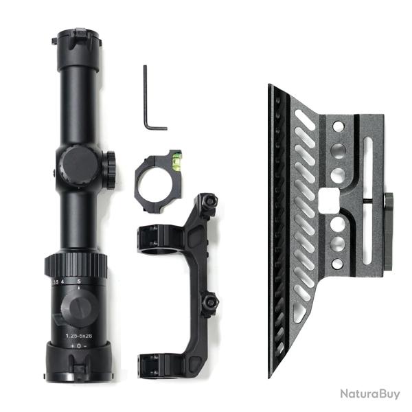 Lunette de vise Monture 30mm, 1.25-5x26A -** stand and all