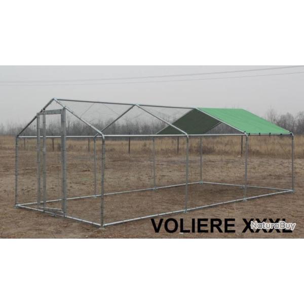 Voliere 6x3x2,25 cage oiseau colombe chati�re voliere de jardin poulailler avis cielterre-commerce