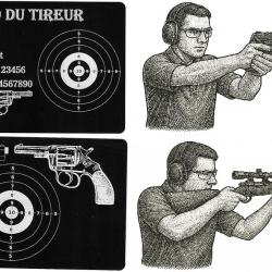 M&eacute;mo tireur sportif FFT en aluminium grav&eacute; au laser (Recto / Verso)