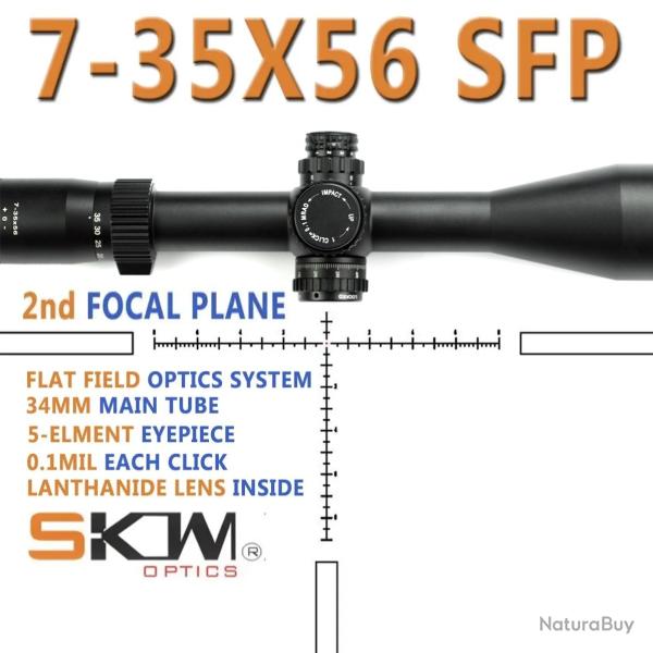 Lunette optique longue porte anneaux de 34mm, 7-35x56 -**ONLY SCOPE- LIVRAISON GRATUITE !!!