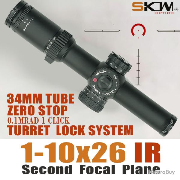 SKWoptics1-10x26IR -**34mm LIVRAISON GRATUITE !!!