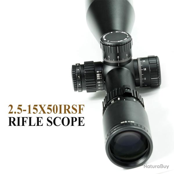 Porte de fusil  longue porte anneau de 30mm, 2.5-15x50SF