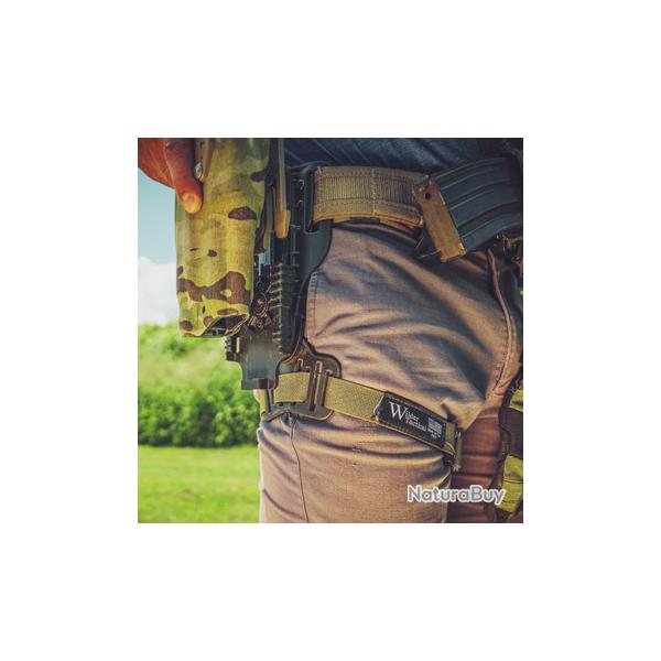 Wilder Tactical Sangle De Cuisse Boucle Cobra Ranger Green pour Holster Safariland TrueNorth etc