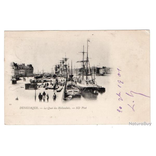 CPA - MARINE DUNKERQUE - Le Quai des Hollanais N�342