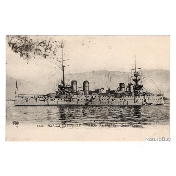 CPA - MARINE NATIONALE - LEON GAMBETTA . Croiseur Cuirasse N�888