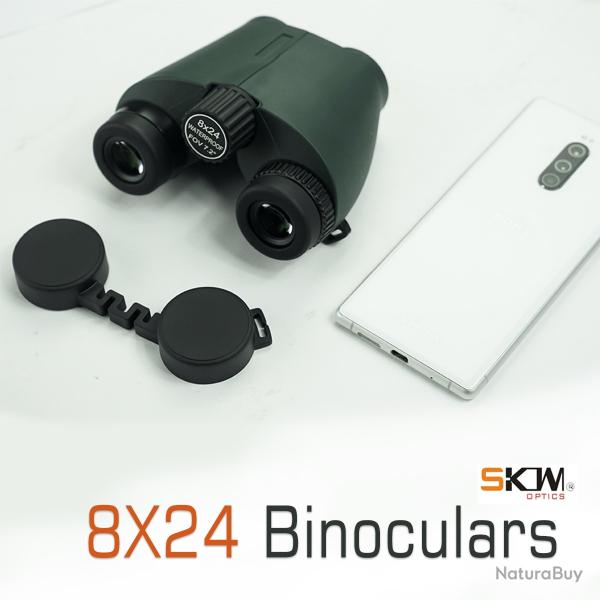 Jumelles tanches pour l'observation des oiseaux, Bak4, antibue, 8x24   LIVRAISON GRATUITE !!!!