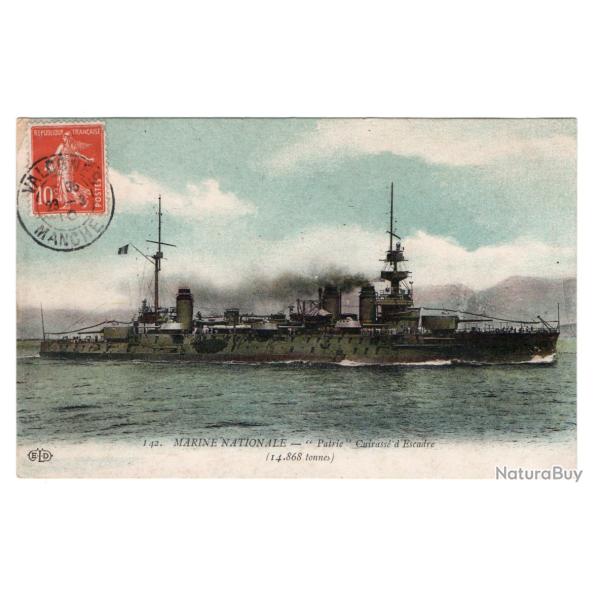 CPA - Marine NATIONAL - " Patrie " Cuirasse d'Escadre N�125