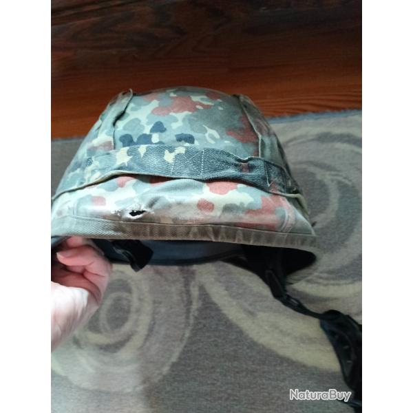 Casque nij 3 a avec cover flecktarn