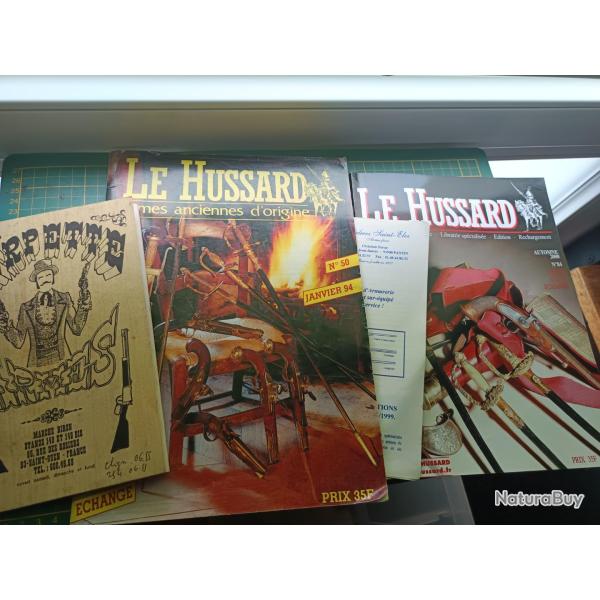 Lot revue catalogue hussard serpette arme collection poudre noire histoire