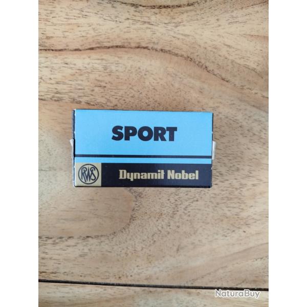 Boite de 50 balles calibre 22Lr de marque rws dynamite Nobel