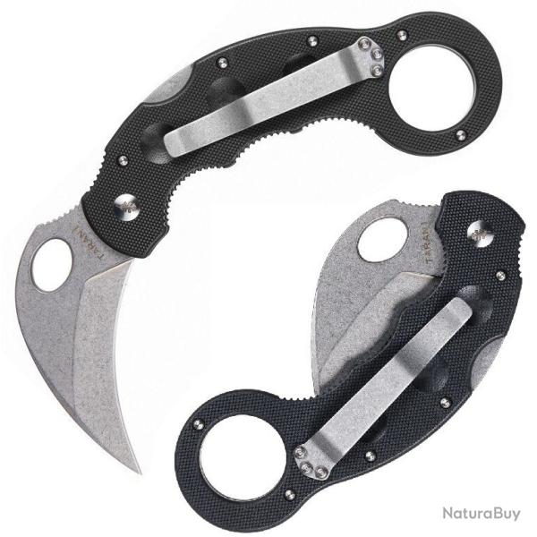 Couteau High Desert Blade Works Tarani Journeyman Lame Karambit Acier D2 Manche G-10 Black HDTJKB -