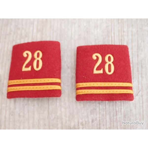 Lot de 2 passants d'�paule suisses N� 28