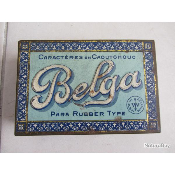 Boite caract�res d'imprimerie Belga 1930/40