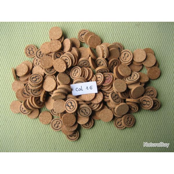 Rondelles  li�ge  calibre 16  No 8 ou neutre