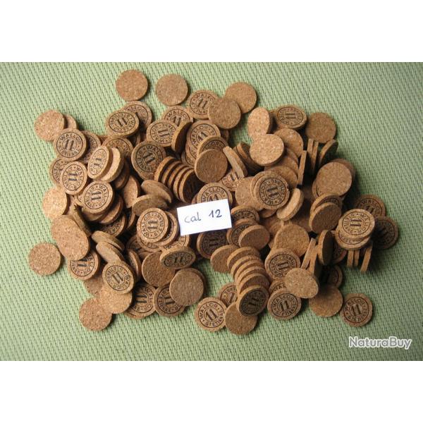 Rondelles  li�ge  calibre 12  No 11 ou neutre marquage armurier