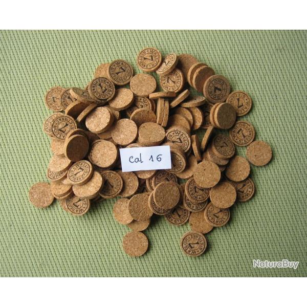 Rondelles  li�ge  calibre 16  No 7 ou neutre marquage armurier