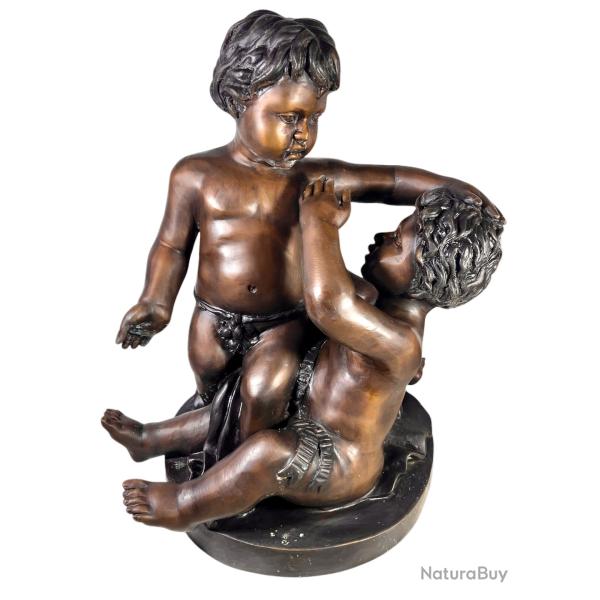 Les trois enfants de Bacchus sculpture en bronze